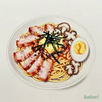 Sangenton Pork and Mushroom Soy Sauce Butter Spaghetti