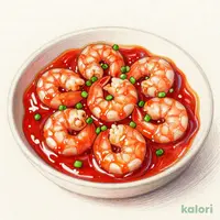 ぷりぷりエビのチリソース
