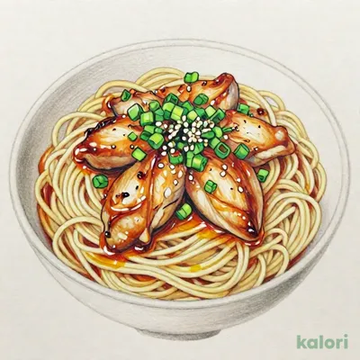 ネギ塩鶏あえそば
