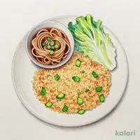レタスチャーハンとらーめんのセット（ざるらーめん）