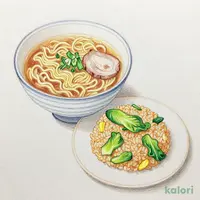 レタスチャーハンとらーめんのセット（みそ）