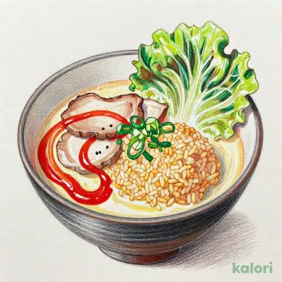 レタスチャーハンとらーめんのセット（旨辛とんこつ）