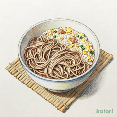 五目チャーハンとらーめんのセット（ざるらーめん）