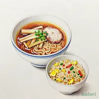 五目チャーハンとらーめんのセット（しょうゆ）
