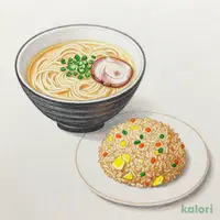 五目チャーハンとらーめんのセット（とんこつ）
