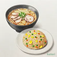 五目チャーハンとらーめんのセット（みそ）