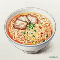 五目チャーハンとらーめんのセット（旨辛とんこつ）