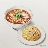 五目チャーハンとらーめんのセット（旨辛みそ）