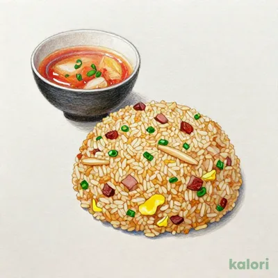 五目チャーハンセット（旨辛とんこつ）