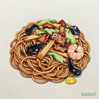 五目焼きそば（からし付）