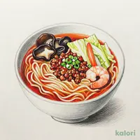 具だくさん八宝菜とらーめんのセット（旨辛しょうゆ）