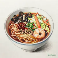 具だくさん八宝菜とらーめんのセット（旨辛みそ）