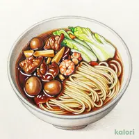 具だくさん八宝菜とらーめんのセット(濃厚つけ麺)
