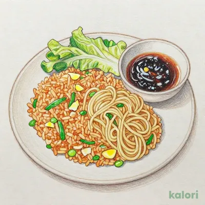 新満腹セット（レタスチャーハンとざるらーめん）