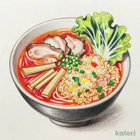 新満腹セット（レタスチャーハンと旨辛とんこつらーめん）