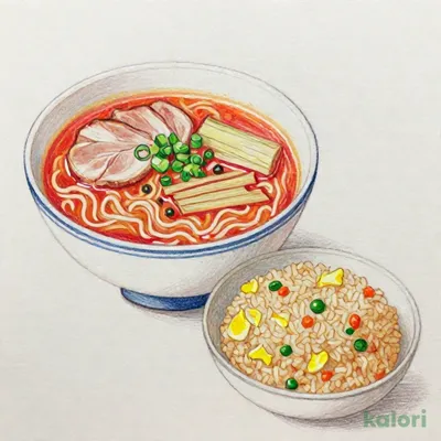新満腹セット（五目チャーハンと旨辛みそらーめん）