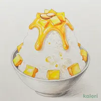 杏仁かき氷(マンゴー)