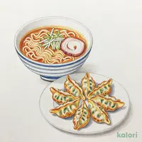 浜松餃子とらーめんのセット（みそ）