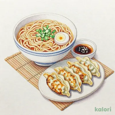 浜松餃子と冷しざるらーめんのセット