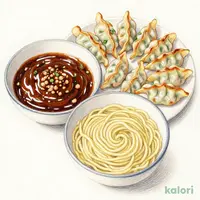 浜松餃子と濃厚つけ麺のセット