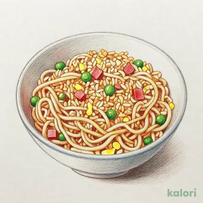 肉みそタンタンめんと五目チャーハンのセット