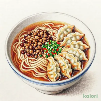 肉みそタンタンめんと浜松餃子のセット