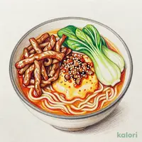 豚肉の中華風しょうが焼きとらーめんのセット（タンタンめん）