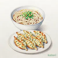 野菜たんめんと餃子のセット