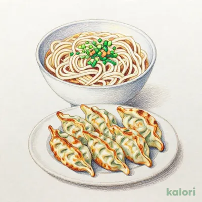 野菜たんめんと餃子のセット