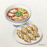 餃子とらーめんのセット（しょうゆ）