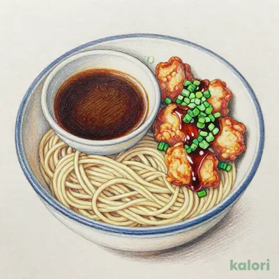 鶏のから揚げユーリンチ風セット（濃厚つけ麺）