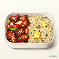 黒酢酢豚＆チャーハン弁当