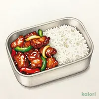 黒酢酢豚＆白飯弁当