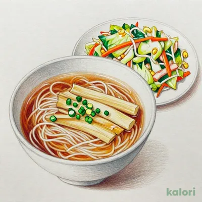 たっぷり新鮮野菜炒めとらーめんのセット（しょうゆ）