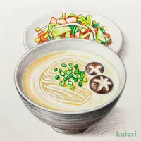 たっぷり新鮮野菜炒めとらーめんのセット(とんこつ)