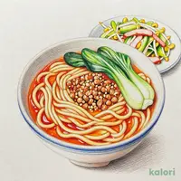たっぷり新鮮野菜炒めとらーめんのセット(タンタンめん)