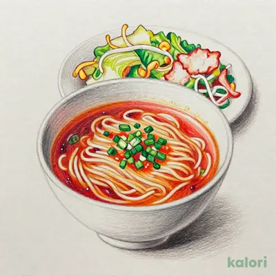 たっぷり新鮮野菜炒めとらーめんのセット（旨辛しょうゆ）