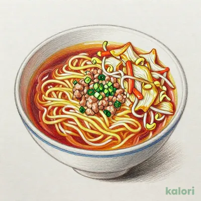 たっぷり新鮮野菜炒めとらーめんのセット（旨辛みそ）