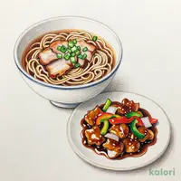 たっぷり黒酢酢豚とらーめんのセット（しょうゆ）