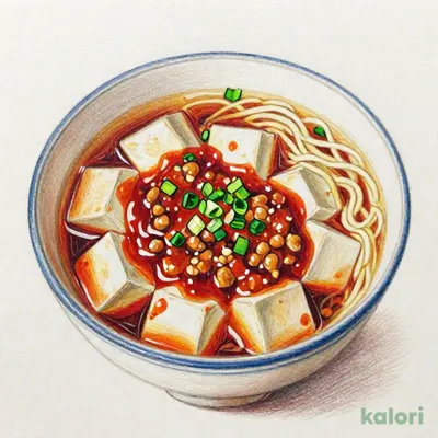 四川風マーボーとらーめんのセット（しょうゆ）