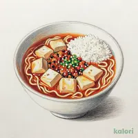 四川風マーボーとらーめんのセット（旨辛みそ）