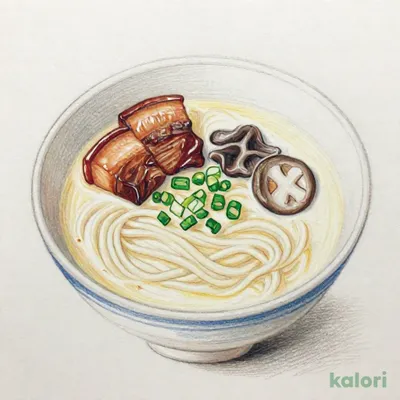 豚の角煮とらーめんのセット（とんこつ）