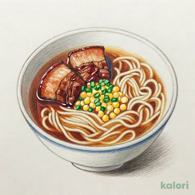 豚の角煮とらーめんのセット（みそ）