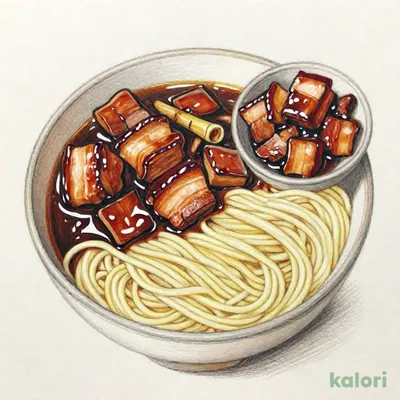 豚の角煮とらーめんのーセット（濃厚つけめん）