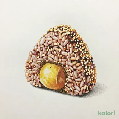 Ume Genmai (Pickled Plum Brown Rice Rice Ball)