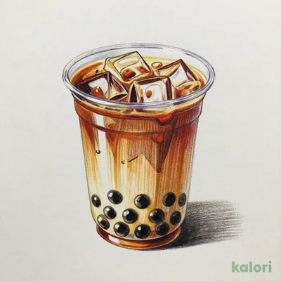 Brown Sugar Black Almond Milk Tea (Iced, M)