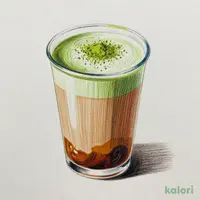 Brown Sugar Uji Matcha Milk Tea (Hot, M)