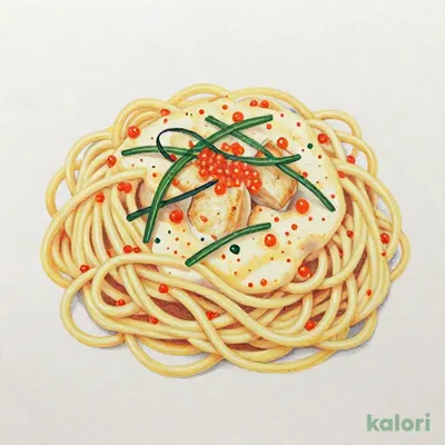 炙りたらこと大葉の明太子スパゲッティ