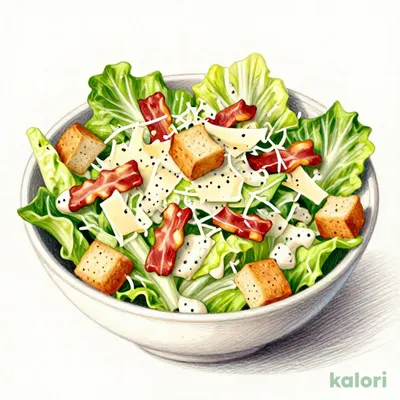 Crispy Bacon Caesar Salad (Large)