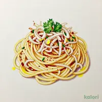 たっぷりしらすのペペロンチーノ